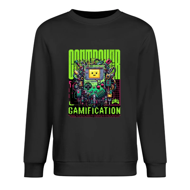 Retro-Gaming mit Gamification-Design Herren Pullover Sweatshirt