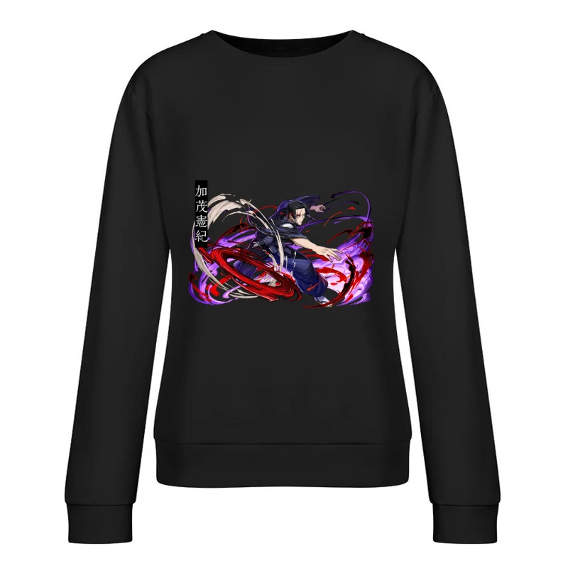 Samurai mit magischen Effekten Damen Pullover Sweatshirt