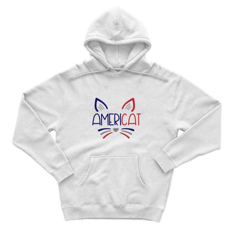 Design de chat patriotique Americat Homme Sweat à capuche