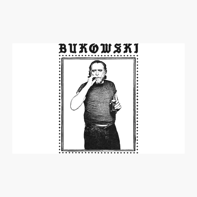 Charles Bukowski  Original Punkstyle Design Travel Mug