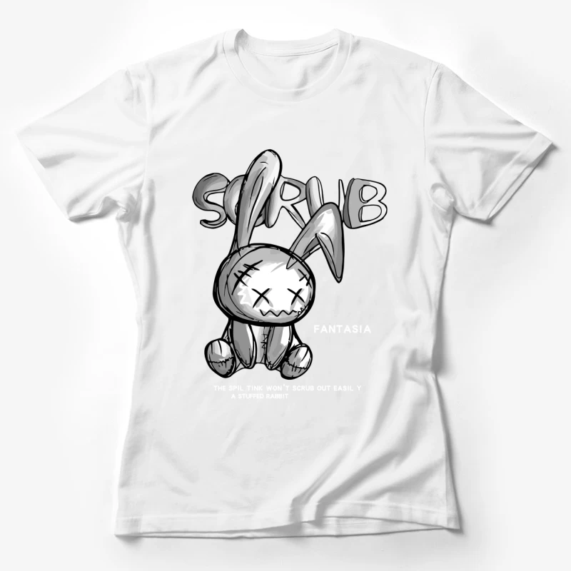 Gruselige Stoffhase Fantasie Damen T-Shirt