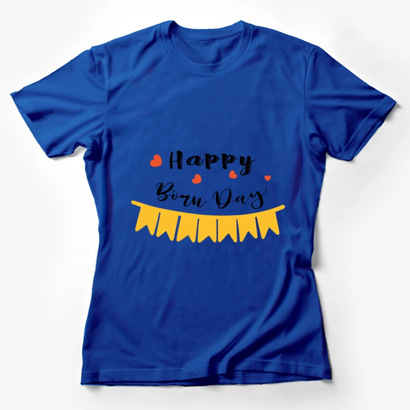 Guirlande de fanions avec cœurs Femme T-Shirt