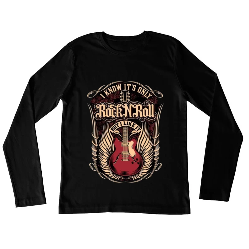 Rock and Roll Art Female Long Sleeve T-Shirt