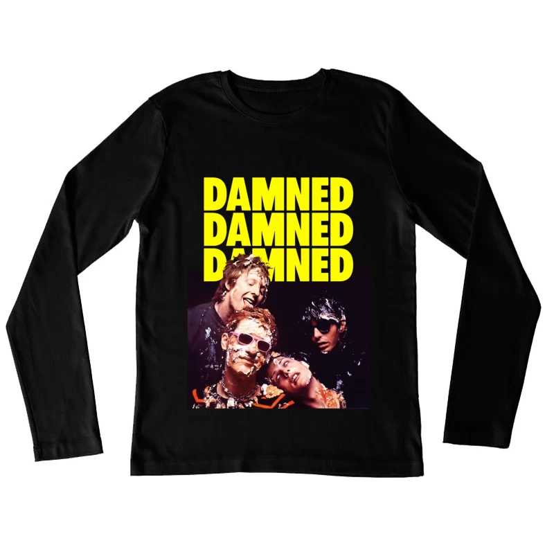 The Damned Punk Rock Band Vintage Album Cover Female Long Sleeve T-Shirt