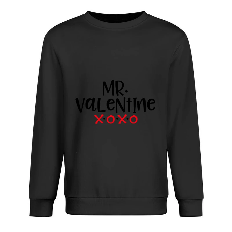 Design de Mr Valentine avec XO rouge Homme Sweat-shirt à enfiler