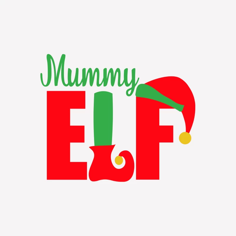 Conception Maman Elfe de Noël Colorée Femme T-Shirt