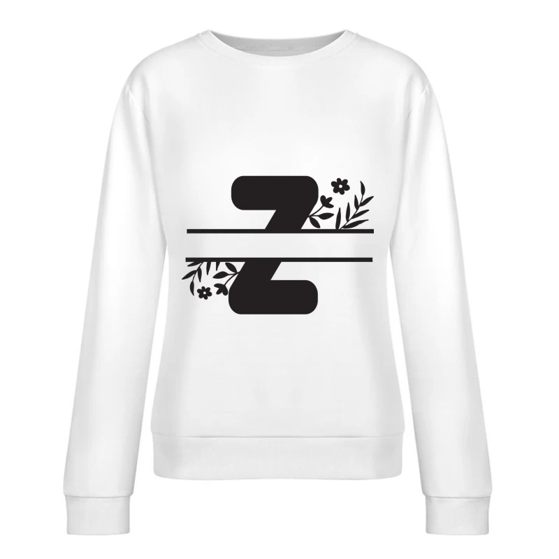Symbole Floral Stylisé Femme Sweat-shirt à enfiler
