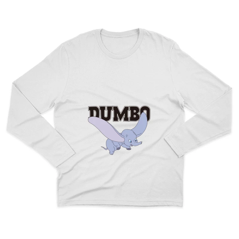 Dumbo Fliegender Elefant Herren Langarm T-Shirt