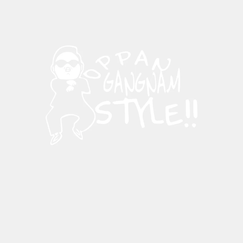 Oppan Gangnam Style  Funny Male Tank Top
