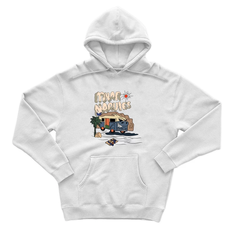 Abenteuerreise mit fröhlichem Bus Herren Pullover Hoodie