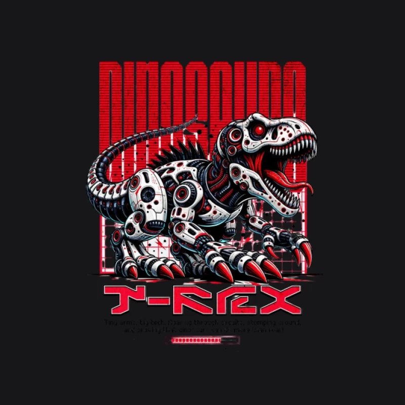 Design de T-Rex Dinosaure Robot Femme Sweat à capuche