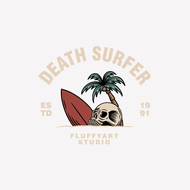 Death Surfer Studio Logo Male T-Shirt