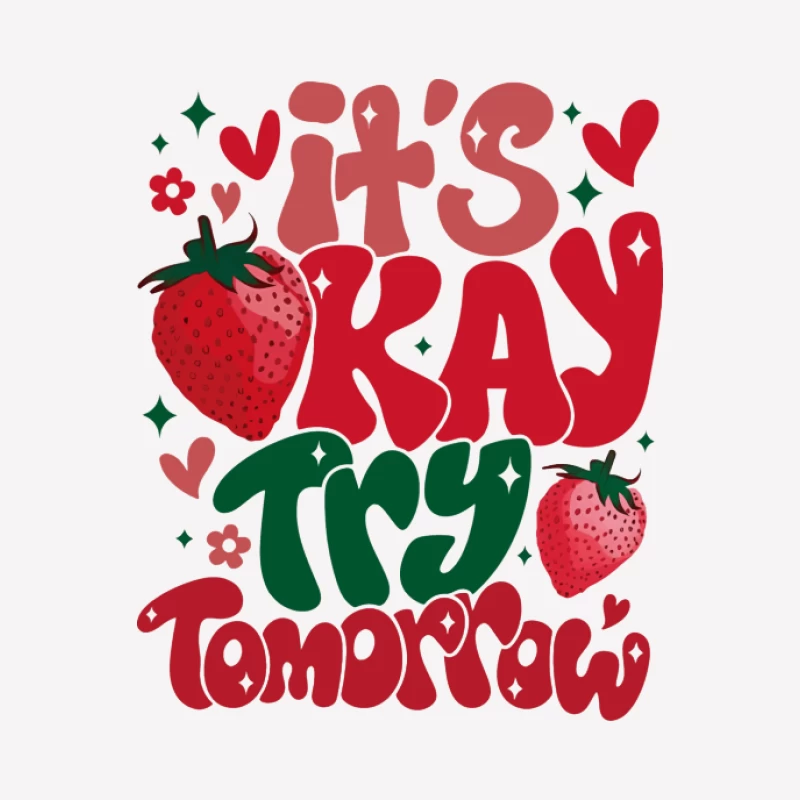 Motivierendes Design mit Erdbeeren Herren T-Shirt