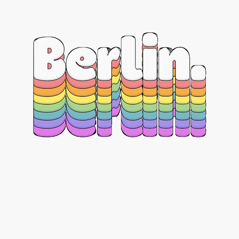 Berlin  Retro Typography Design Cotton Tote Bag