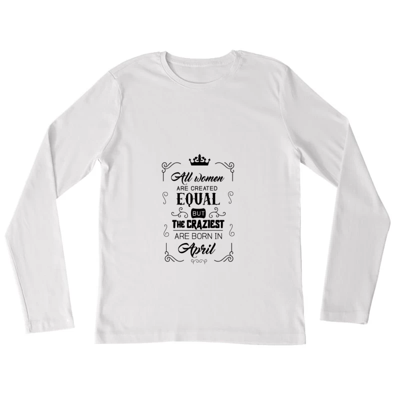 Main humoristique avec pouce en l'air Femme Manches Longues T-Shirt