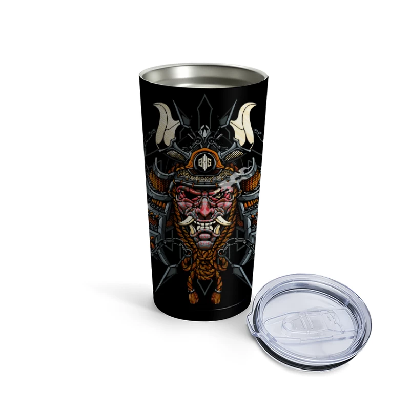 Viking Warrior Pixel Art Travel Mug