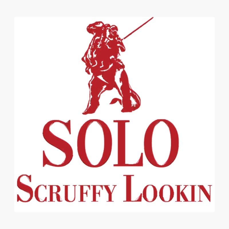 Solo Scruffy Lookin Throw Pillow