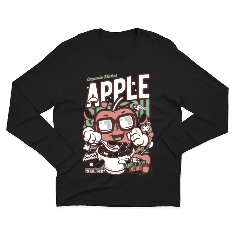 Céréales Pomme Croquante avec Jouet Gratuit Homme Manches Longues T-Shirt