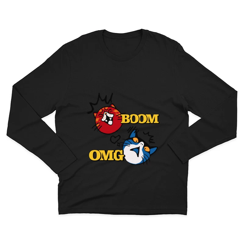 Katzen-Explosionen Überraschung Herren Langarm T-Shirt