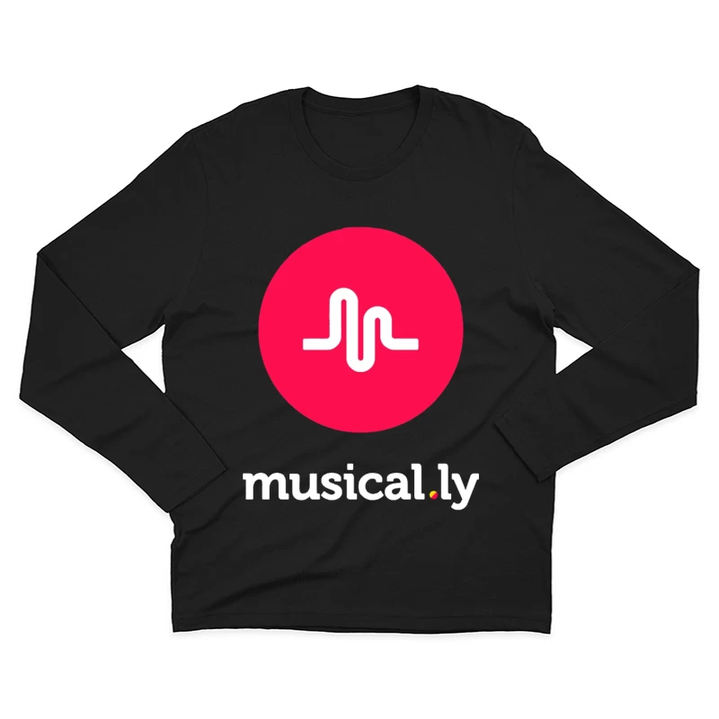 Musical.ly Social Media App Logo Design Male Long Sleeve T-Shirt