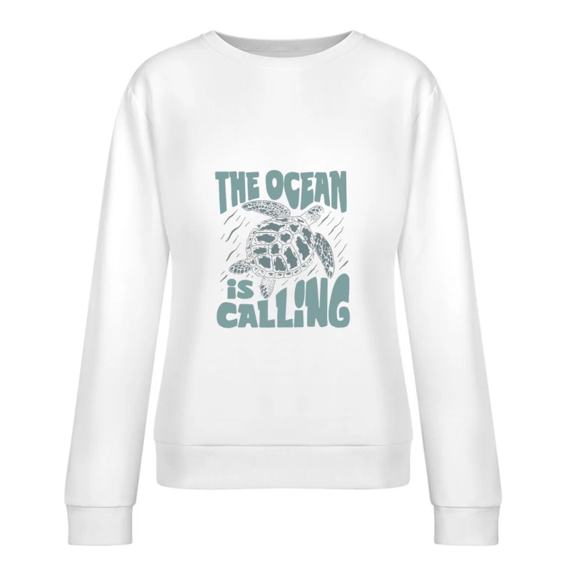 Die Stimme des Meeres: Inspiriert von der Schildkröte Damen Pullover Sweatshirt