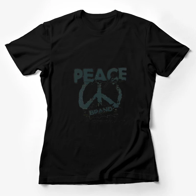 Logo de marque avec signe de paix Femme T-Shirt