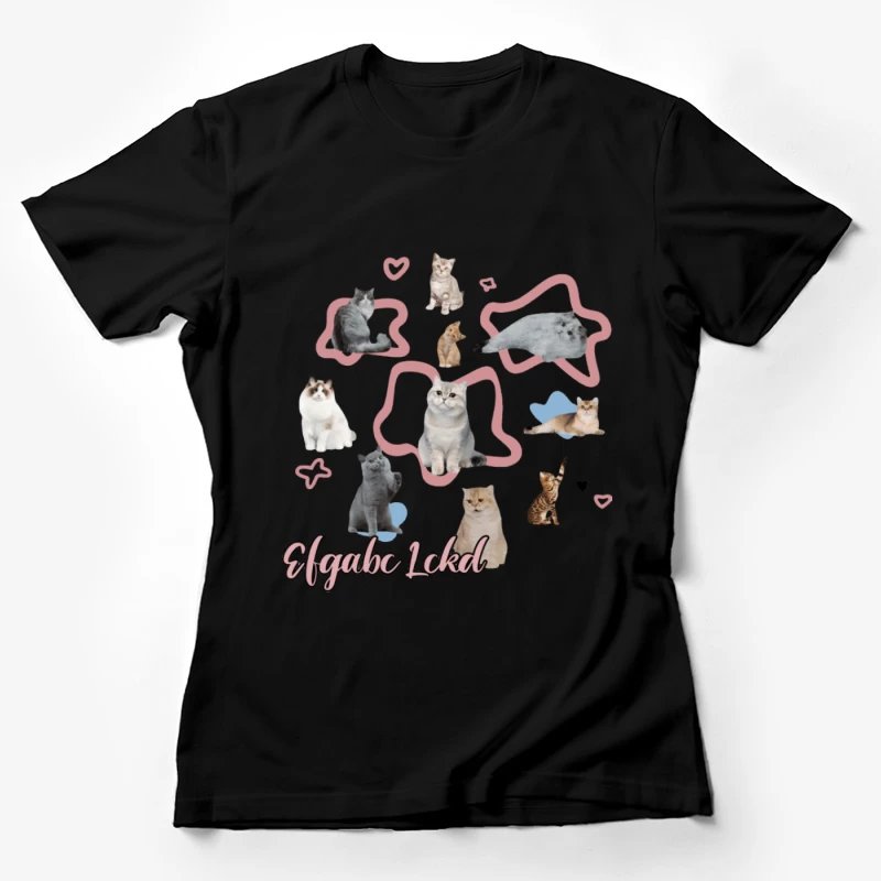 Niedliche Katzen Illustration Damen T-Shirt
