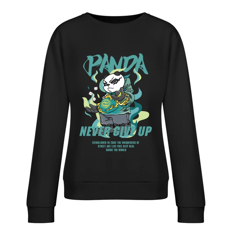 Panda Street Art Inspiration Damen Pullover Sweatshirt