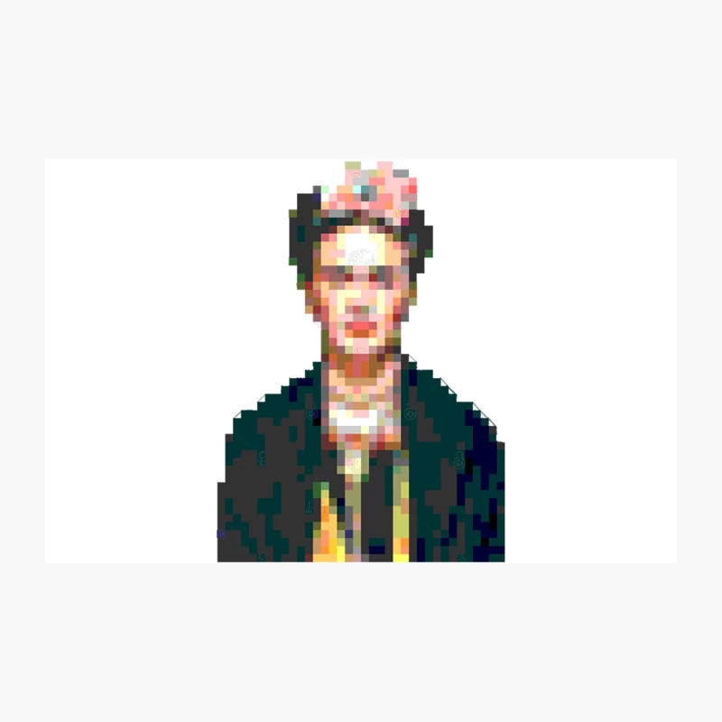 Frida Kahlo Pixel Art Design Travel Mug