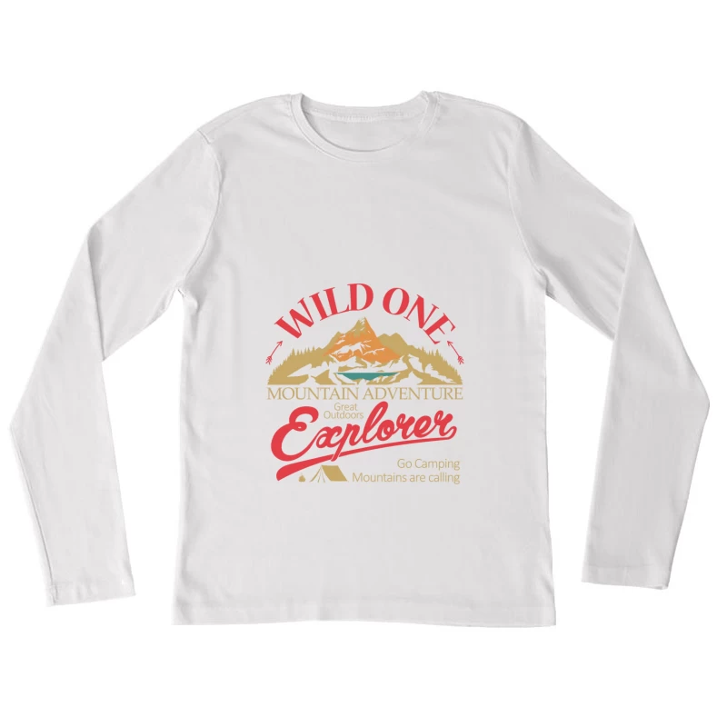Entdecker der Bergabenteuer Damen Langarm T-Shirt
