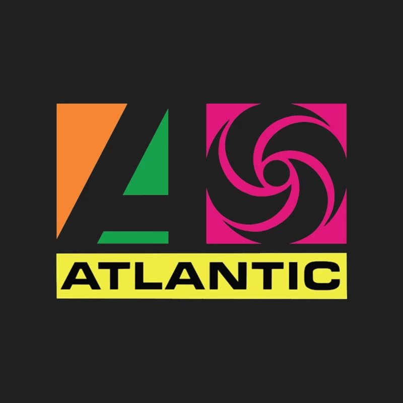 Colorful Geometric Atlantic Logo Design Bucket Hat