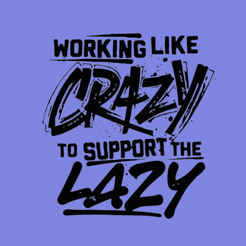 Humorous Take on Work Ethic and Laziness Throw Pillow