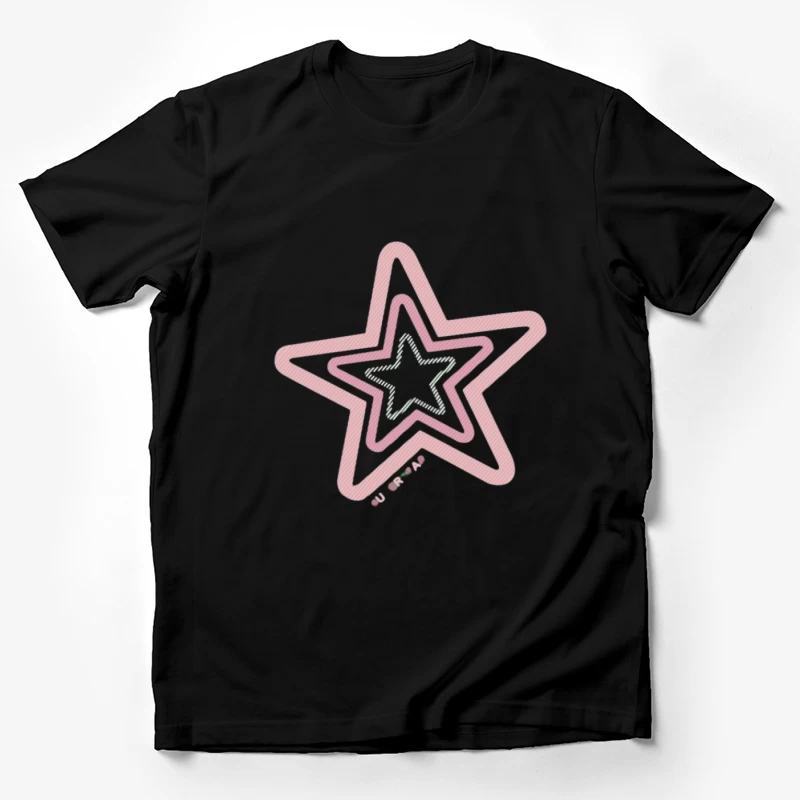 Moderne verschlungene Sterne Herren T-Shirt