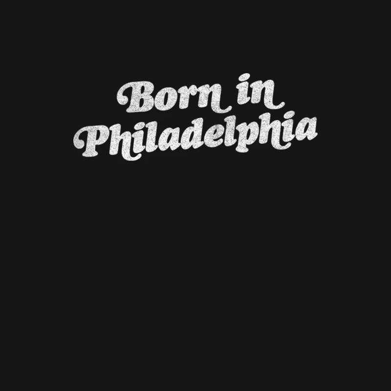 Born In Philadelphia  Retro Typography Design Female Long Sleeve T-Shirt