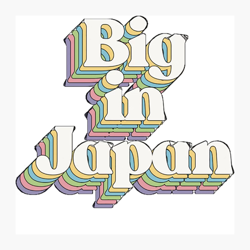 Big In Japan - Typographic Slogan Design Pin