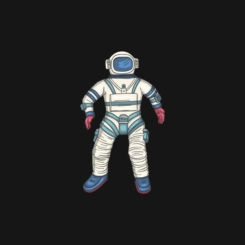Astronautenanzug Illustration Herren Langarm T-Shirt