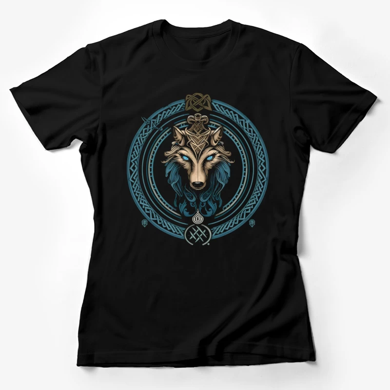 Mystic Celtic Wolf Female T-Shirt