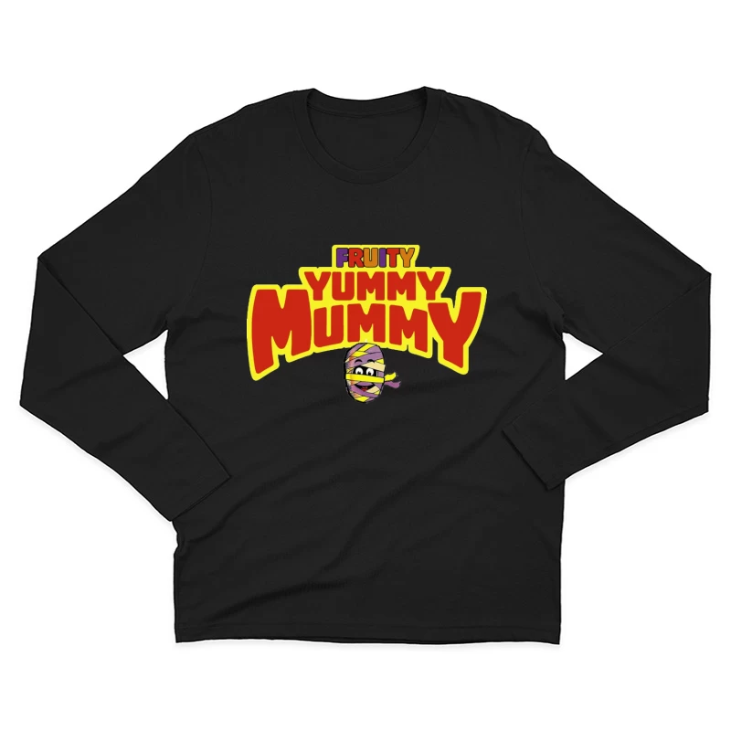 Fruity Yummy Mummy Cartoon Character Logo Male Long Sleeve T-Shirt