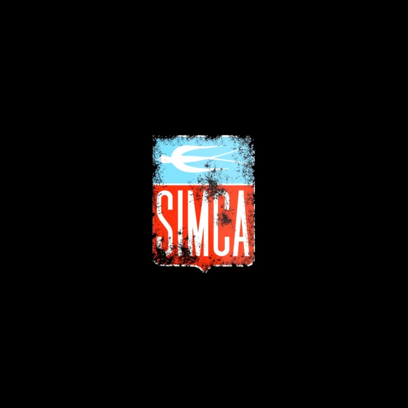 Vintage Simca old bird emblem Desk Mat