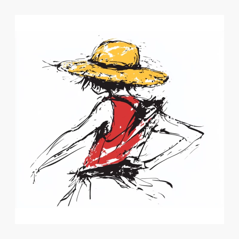 ONE PIECE Luffy's back Pin