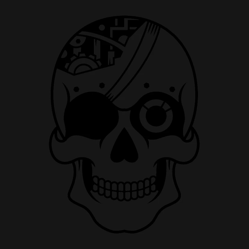 Tête de mort mécanique Femme T-Shirt