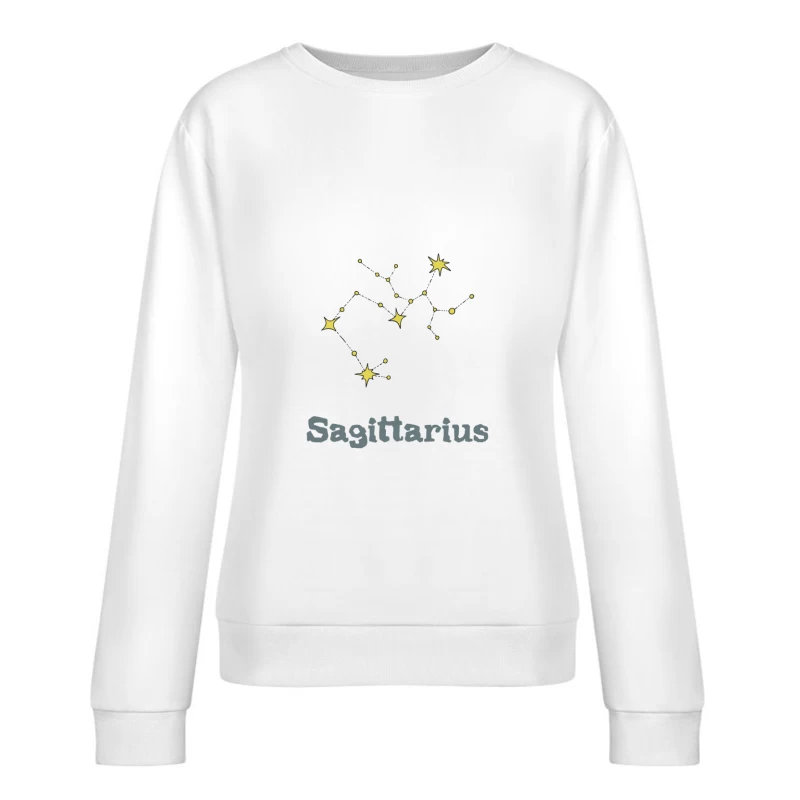 Sagittarius Sternzeichen Illustration Damen Pullover Sweatshirt