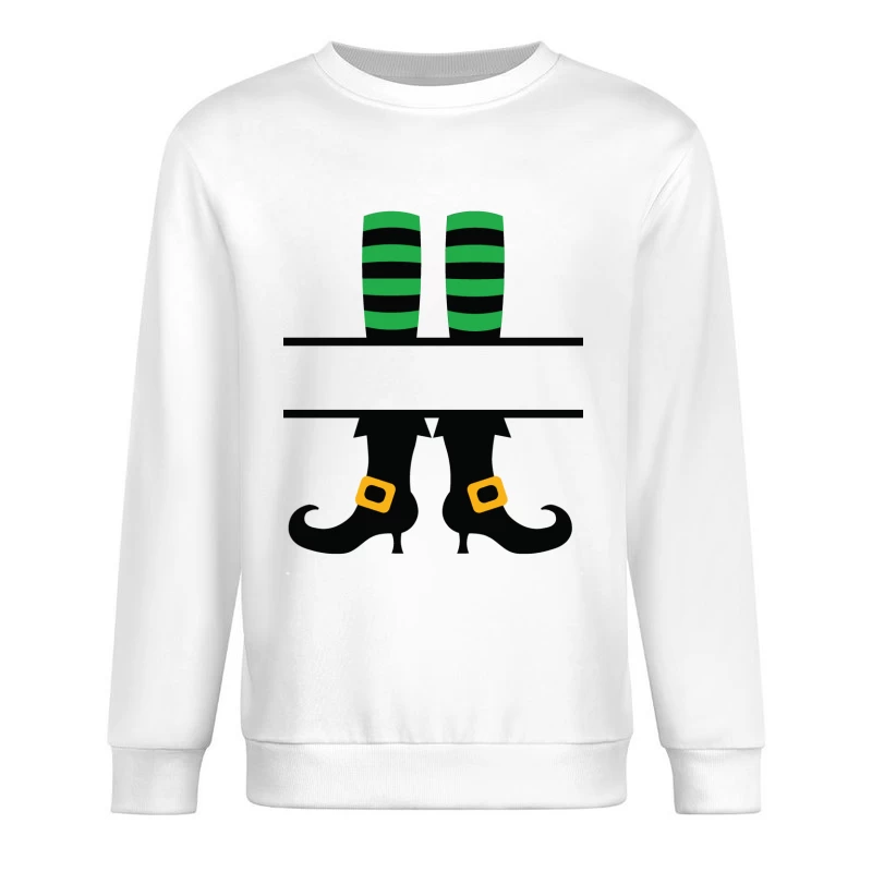 Bottes de sorcière avec chaussettes rayées Homme Sweat-shirt à enfiler