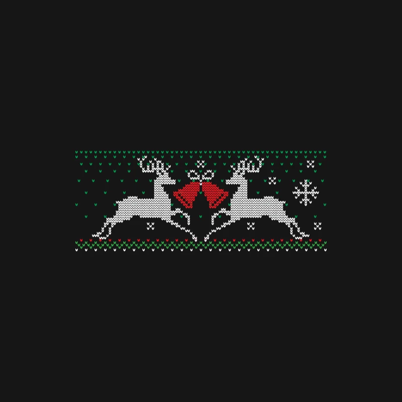 Pull de Noël avec rennes et cloches Homme Manches Longues T-Shirt