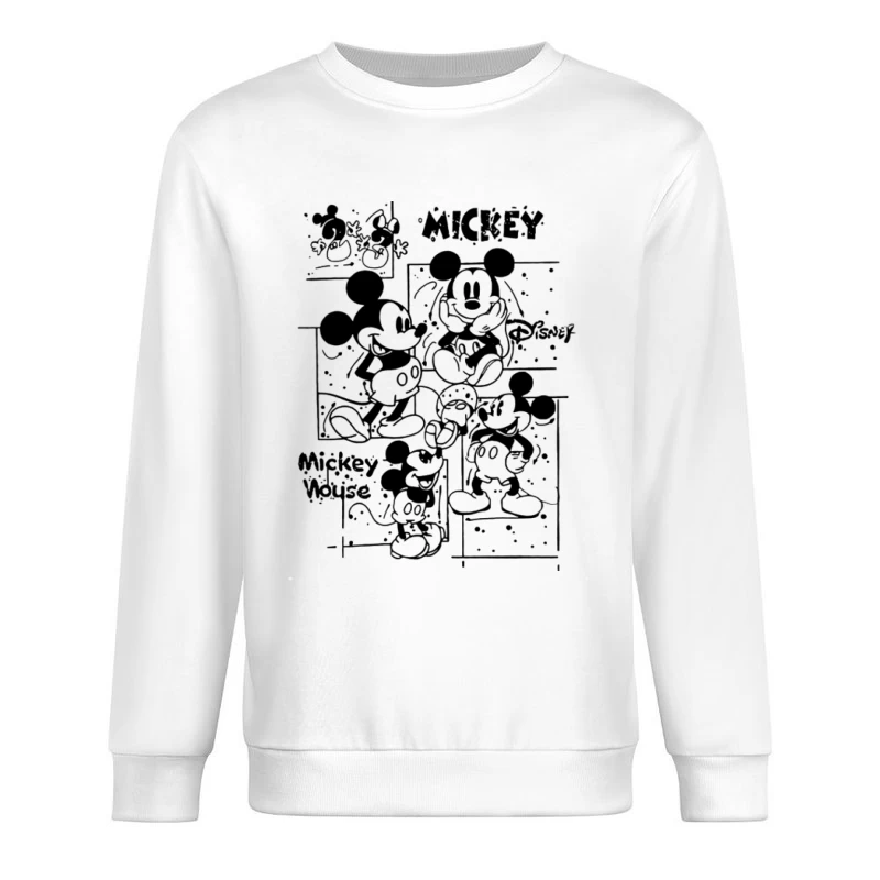Mickey Mouse Zeichnung Herren Pullover Sweatshirt