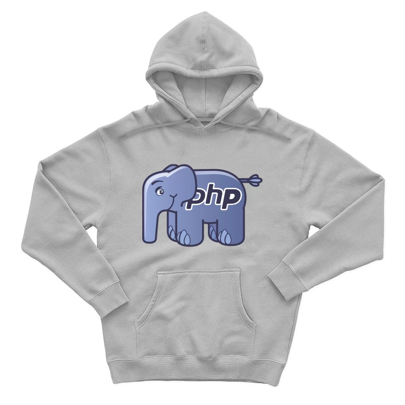 PHP Programming Language Elephant Mascot Logo Male Pullover Hoodie