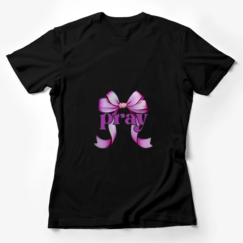 Design de nœud de prière rose Femme T-Shirt