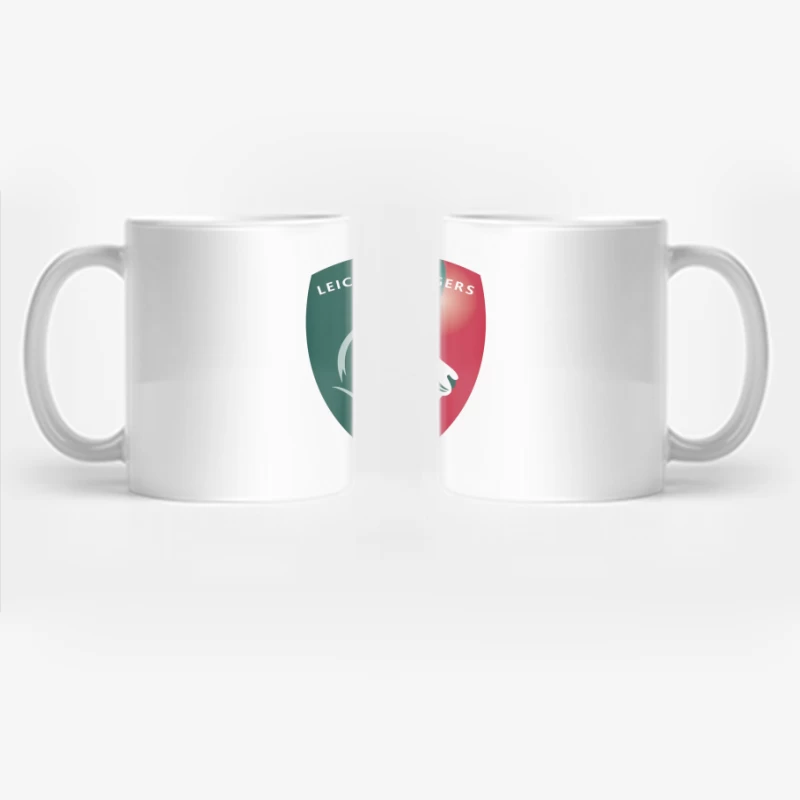 Leicester Tigers Rugby Club Official Logo Shield with Tiger Emblem Coffee Mug