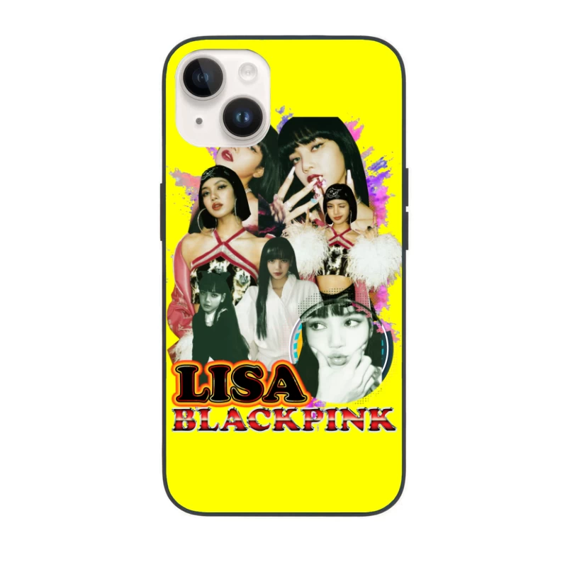 Collage of Lisa from BLACKPINK iPhone Case