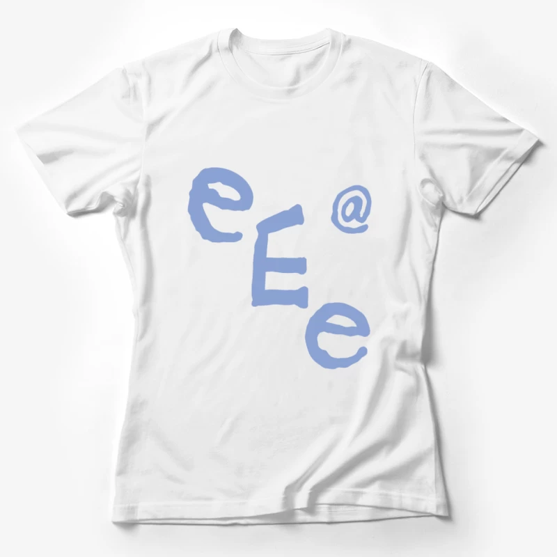 Abstrakte Buchstaben und Symbole Damen T-Shirt